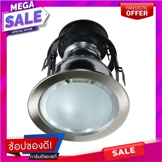 ดาวน์ไลท์ BEC 2427/SATIN โลหะ/แก้ว MODERN 6"กลม สีเงิน โคมไฟดาวน์ไลท์ DOWNLIGHT BEC 2427/SATIN METAL/GLASS 6" ROUND SILV