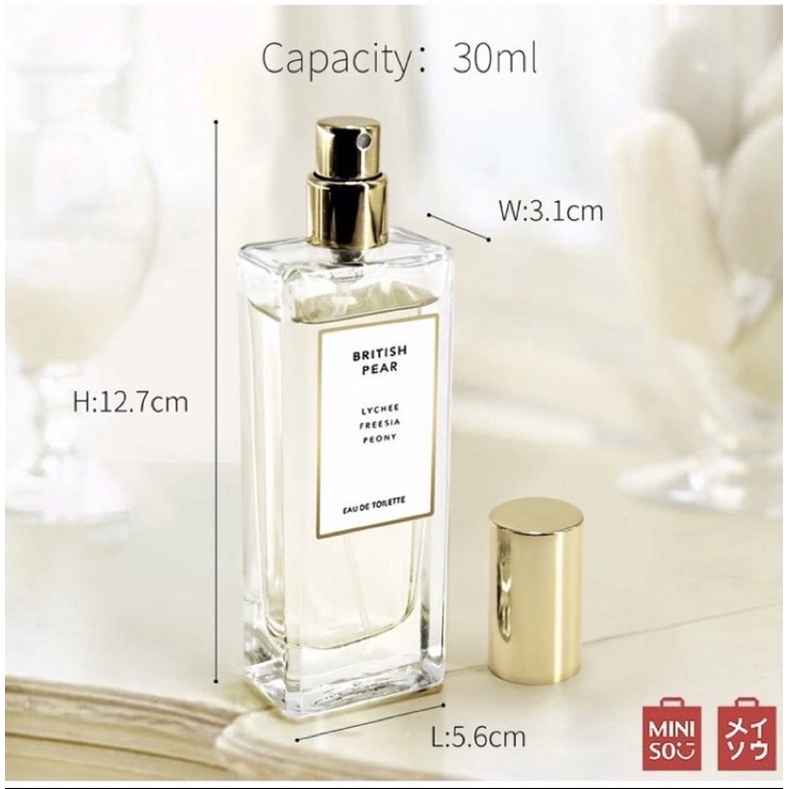 น้ำหอมMINISO กลิ่น British Pear Lady Perfume badychaboshop - Main Image