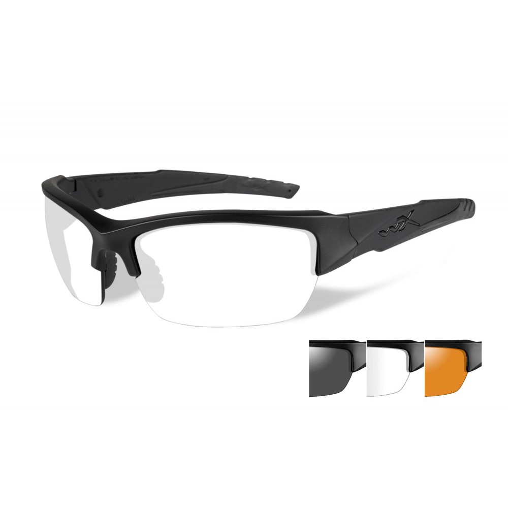 แว่นกันแดด Wiley X Valor 3 Lens เฟรมดำ