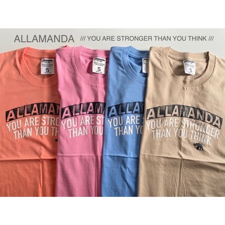 Allamanda By AEIOU N02เสื้อยืด ลายสกรีน รุ่น STRONGER สินค้าลิขสิทธิ์แท้(S.M.L.XL)
