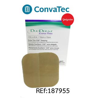 DuoDERM Extra Thin Dressing 10x10 cm ref 187955 (ขนาด 4"x4") (ราคาต่อ 1 แผ่น) 76284