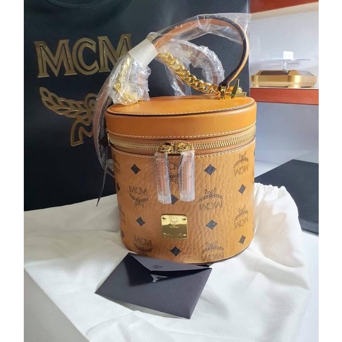 new mcm Cylinder Crossbody Bag แท้💯%พร้อมส่ง