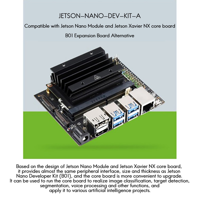 Waveshare AI บอร์ดพัฒนาปัญญาประดิษฐ์ สําหรับ 40PIN GPIO Jetson Nano Developer Kit B01 #7
