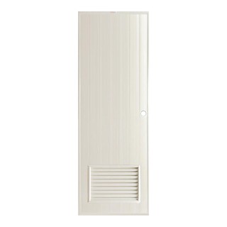 Bathroom door AZLE 80X200CM CREAM 1 AZLE-2 DOOR Door frame Door window ประตูห้องน้ำ ประตูห้องน้ำPVC บานประกอบ AZLE-2 เกล