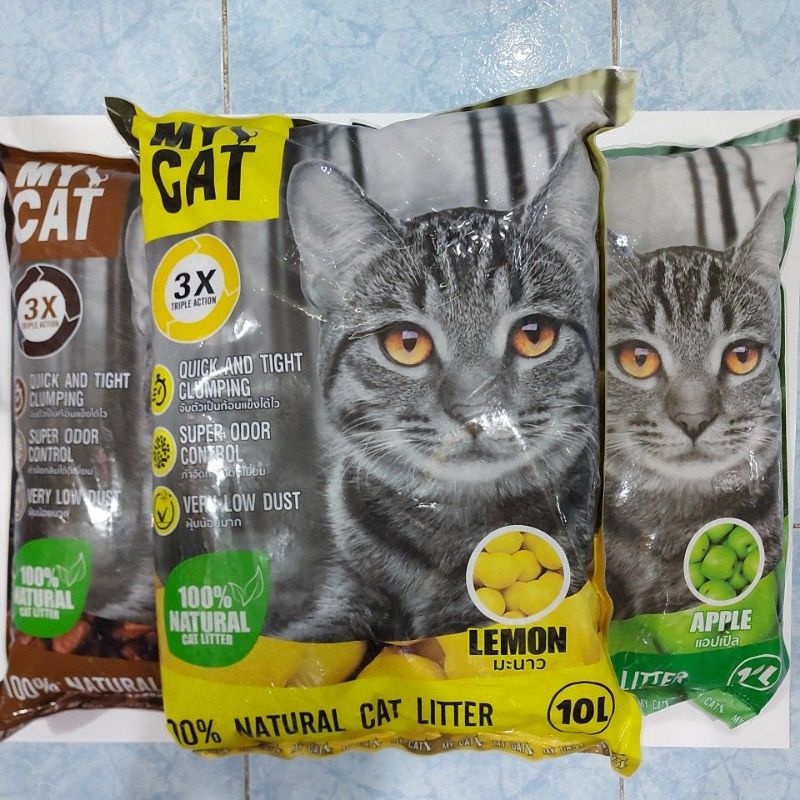 ทรายแมวมายแคท MYCAT/KATTO10ลิตร