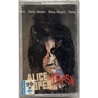 Cassette Tape เทปคาสเซ็ตเพลง Alice Cooper อัลบั้ม Trash ลิขสิทธิ์ ซีล