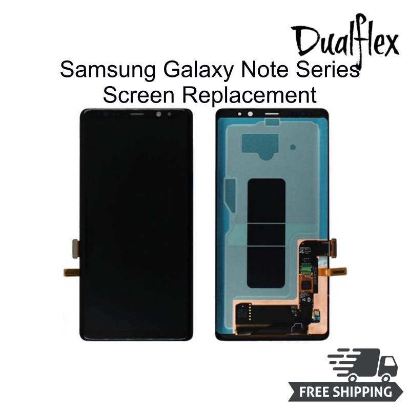 (ซ่อมฟรี!) กรอบหน้าจอ AMOLED สําหรับ Samsung Galaxy Note 20 Note 20 Ultra Note 8 Note 9 Note 10 Note 10+