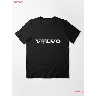 เสื้อยืดCar Turbo Volvo Logo Turbobricks White Essential T-Shirt