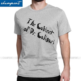 เสื้อยืดแขนสั้น คอกลม ผ้าฝ้าย 100% พิมพ์ลาย The Cabinet Of Dr Caligari Movie Humor พลัสไซซ์ สําหรับผู้ชายSize S-5XL