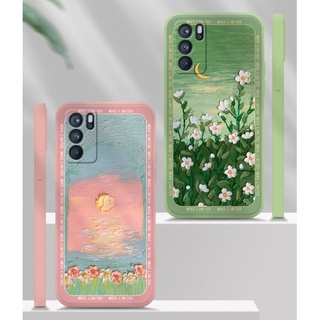 Dmy เคส OPPO reno 6 7 7z 6Z 5 Pro 4 Pro 3 2 2F Z F9 F11 Pro Find X2 รูปแบบภูมิทัศน์ เคสซิลิโคนนิ่ม กันกระแทก