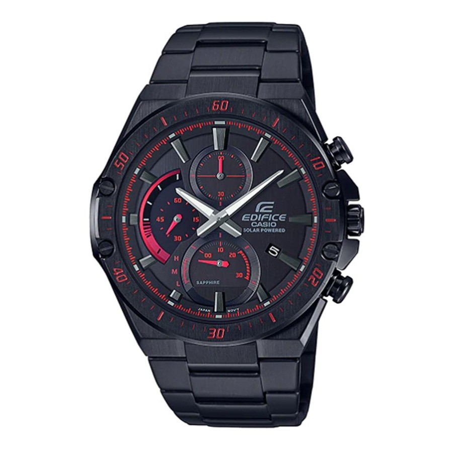 Casio Edifice นาฬิกาข้อมือผู้ชาย สายสเตนเลส รุ่น EFS-S560,EFS-S560DC,EFS-S560DC-1A - สีดำ
