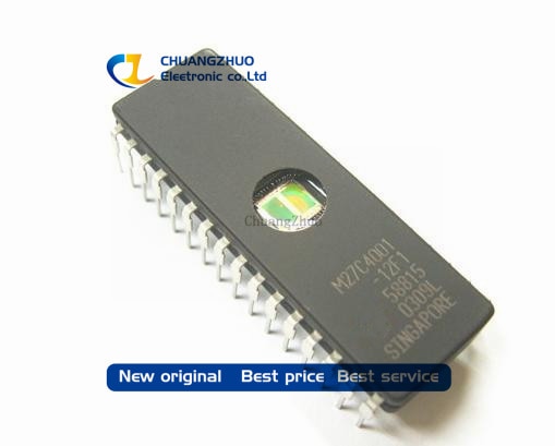 1PCS M27C4002-10F1 M27C4002-12F1 M27C4002-15FI CDIP-40 กระจกชิปหน่วยความจํา IC