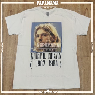 [ NIRVANA ] Kurt D.Cobain 1967-1994 DTG เสื้อวง เสื้อทัวร์ เสื้อร๊อค papamama vintage