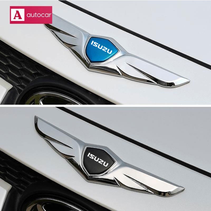 Isuzu กระโปรงหน้ารถเครื่องประดับสัญลักษณ์โลหะปีกนางฟ้าตกแต่งสติ๊กเกอร์โลโก้ Dmax Mux ELF Panther - รูปที่ 4