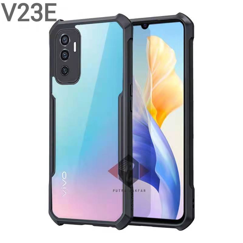 Vivo Y27s/Y36 4G/V23 5G(พร้อมส่งในไทย)เคสกันกระแทกขอบสีหลังใสVivo T1 5G/V23E 5G/V23 5G