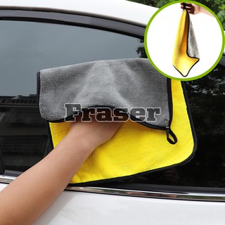 Fraser ผ้าไมโครไฟเบอร์ ผ้าหนานุ่ม ซับน้ำดีแห้งไว เกรดพรีเมี่ยม ขนาด 30X30 ซม.