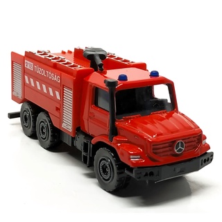 Majorette - Mercedes Benz Zetros - Tuzol Tosag 105 Hungary Fire Truck - Red Color / scale 1/87 (3 inches) no Package