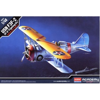 โมเดลเครื่องบิน Academy Model 1/48 AC12326 USN F3F-2 VF-6 "FIGHTING SIX"