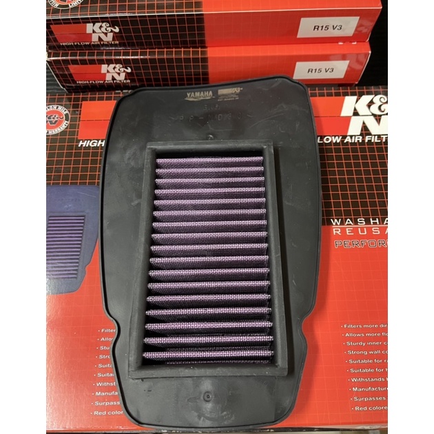 K&N AIR FILTER YAMAHA R15 V3 WASHTABLE