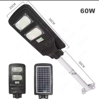 โชล่าเซลล์ ไฟ ถนน เช็นเชอร์ จับ เดินผ่าน เปิด-ปิด 60W Light LED Solar cell walk way Senser เช็นเชอร์ จับความเคลื่อนไหว