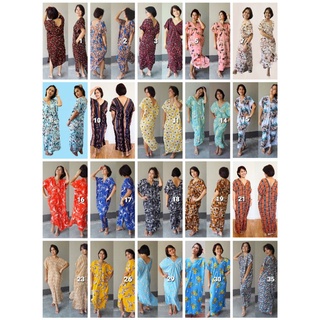 CHAWI Maxi Dress : เดรสยาว แม็กซี่เดรส ฟรีไซส์(อก50") มีกระเป๋าสองข้าง พร้อมส่ง