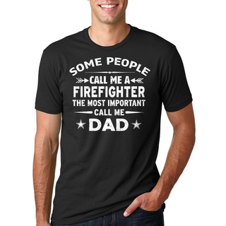 เสื้อยืด พิมพ์ลาย Firefight Father Daddy สไตล์ฮาราจูกุ สตรีท สําหรับผู้ชายS-5XL