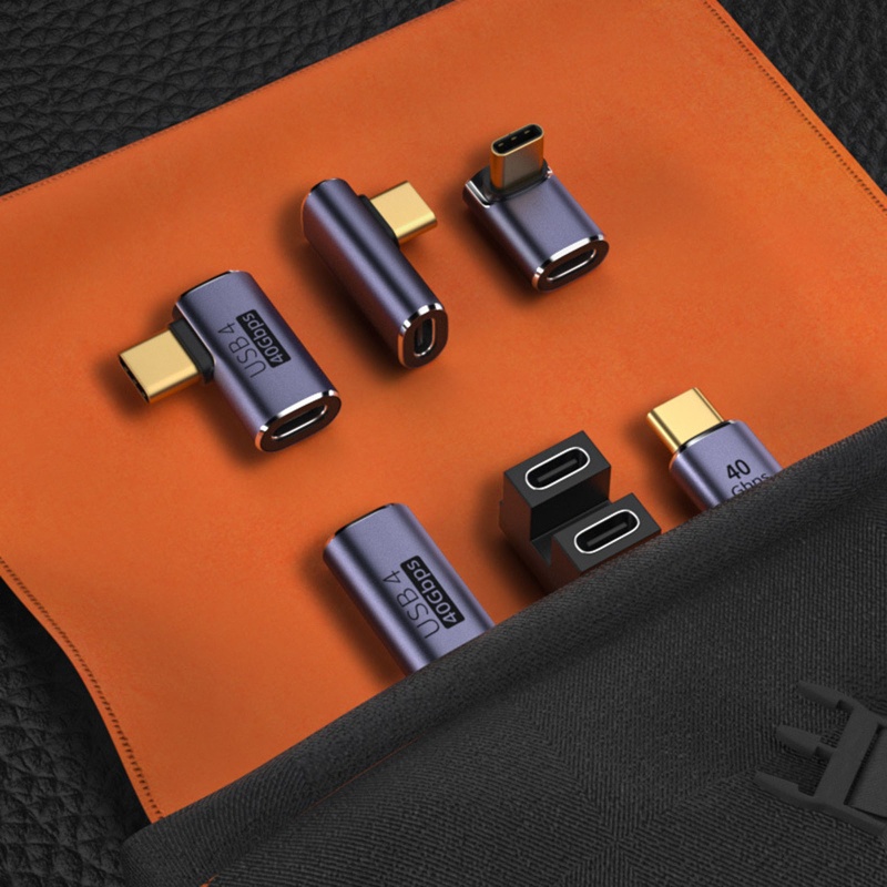 AMOOND Compact Type-C Adapter Female to Male Extender Converter 40Gbps Data Transfer Converter Type C Connector Type-c A - รูปที่ 2