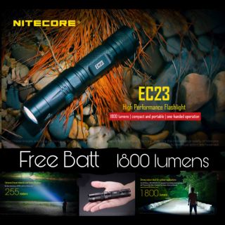 ไฟฉาย nitecore EC23  *** Free batt 18650 ***