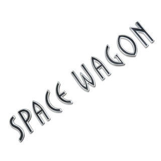 logo โลโก้ ติดท้าย เรซิน " Space Wagon " โลโก้ Space Wagon Mitsubishi Space Wagon พร้อมกาว Size : 24cm*4cm*0.2cm