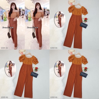 Jumpsuit จั้มสูทแขนย่นช่วงตัวเป็นผ้าไหมนิ่มๆทิ้งตัวสวยม   ขนาด :: รอบอก 34-36 รอบเอว 25-28 สะโพก 34-40 ยาว 52 นิ้ว