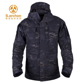 S.archon ผู้ชายแจ็คเก็ตเสื้อกันลมยุทธวิธีกลางแจ้งแจ็คเก็ตใหม่ M65CTU สายลับเงาเสื้อกันลม