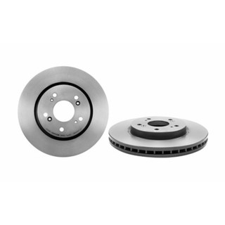 จานเบรคหน้าแบบเรียบขนาด 296 mm. สำหรับ Honda CR-V G3 , G4 2.0 2.4 ปี 07&gt;