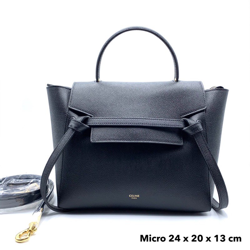 Celine Micro Belt Bag in Black Shopee Thailand
