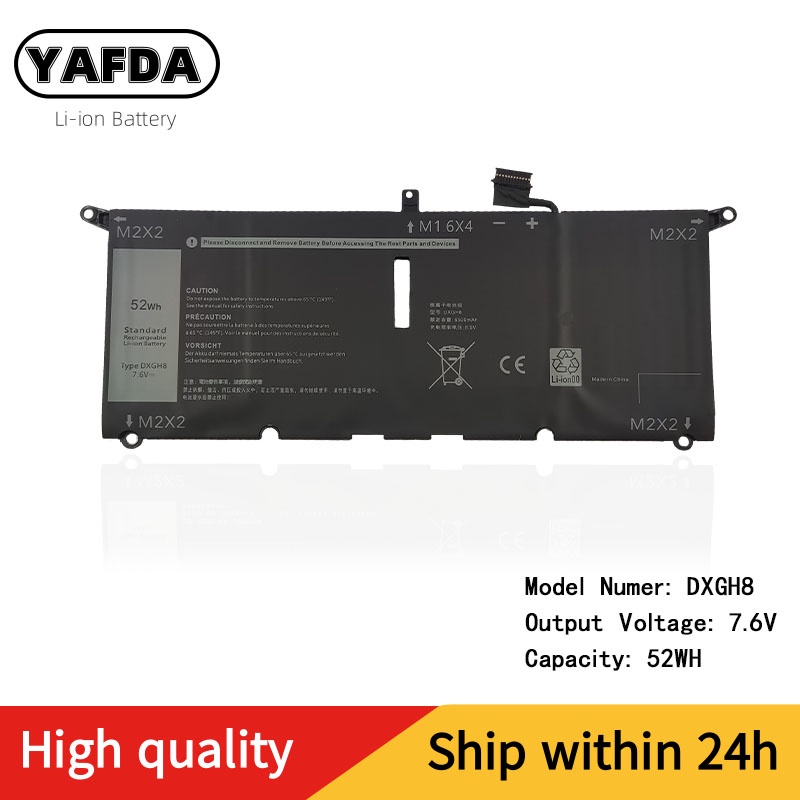 YAFDA DXGH8 Laptop Battery Replacement for Dell XPS 13 9370 9380 Inspiron 13 7390 5390 G8VCF H754V 0