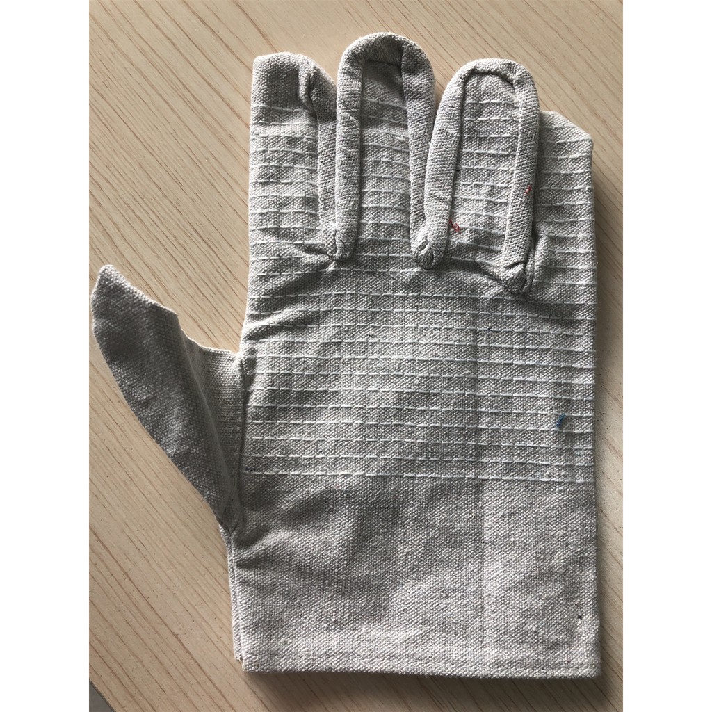 ถุงมือผ้าดิบ ถุงมืออุตสาหกรรม (Work-gloves) 10Pairs/Pack