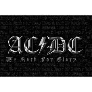 โปสเตอร์ วอลเปเปอร์ ตกแต่งผนัง วงดนตรี Poster AC/DC ACDC