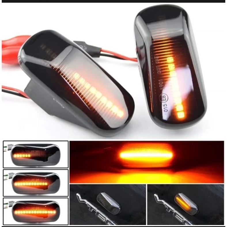 ไฟเลี้ยวแก้ม LEDแบบวิ่ง สำหรับ Honda.Jazz08-22/CityZx/08-19/Freed/Brio/Civic.01-05.ES.05-12.FD/Accor