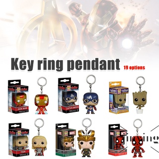 พวงกุญแจจี้ตุ๊กตาฟิกเกอร์ Pocket Pop Marvel Avengers สําหรับแขวนกระเป๋า