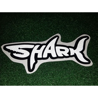 สติ๊กเกอร์ shark  งานตัด สองชั้นสะท้นแสง กันน้ำ สีสันสดใส