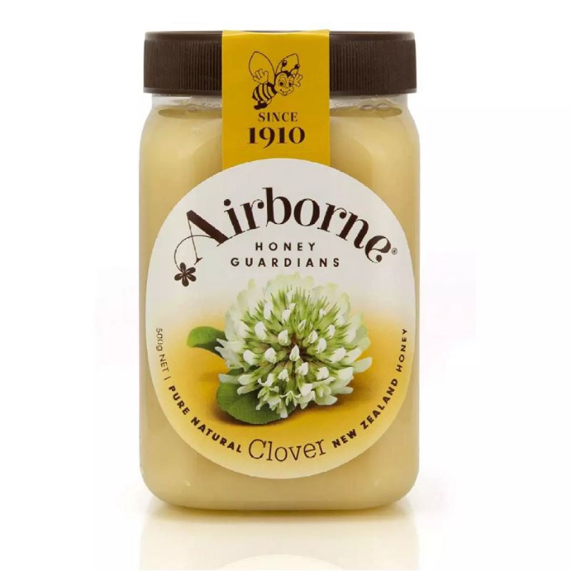 แอร์บอร์น น้ำผึ้ง โคลเวอร์ครีม 500 กรัม 🇳🇿 Airborne Clover Honey Creamed 500 g. น้ำผึ้งบริสุทธิ์ไม่ผ