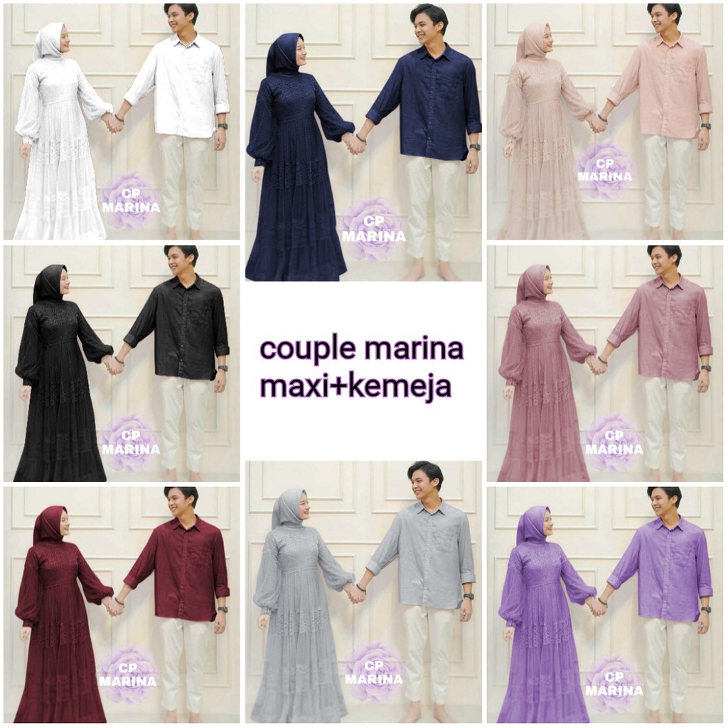 Kemeja รับประกัน REAL PPICT/READY/CP MARINA/COUPLE MARINA/GAMIS + เสื้อธรรมดา