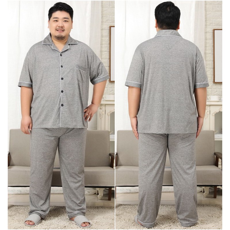**ถูกสุด stock ไทย ชุดนอนไซส์ใหญ่ ชุดนอนคนอ้วน ชุดนอนผู้ชายอ้วน สีพื้น ใส่สบาย ไม่ร้อน