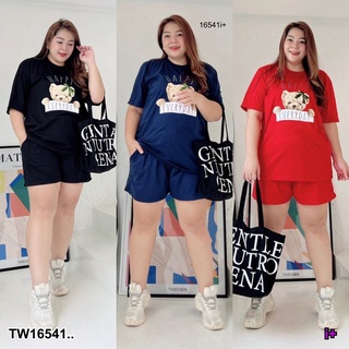 PP16541 Set #Bigsize 2 ชิ้น เสื้อแขนสั้น + กางเกงขาสั้น