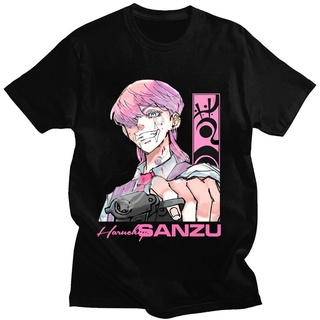 [100% Cotton] เสื้อยืดแขนสั้นลําลอง พิมพ์ลายอนิเมะ Tokyo Revengers Sanzu Haruchiyo Bonten แฟชั่นฤดูร้อน สไตล์ญี่ปุ่น สํา