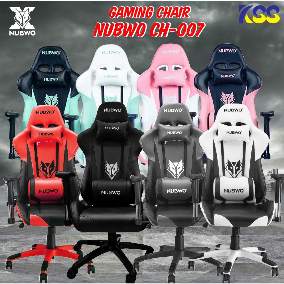 💥ส่งชัวร์ส่งไว🚀ขาเหล็ก 😍เก้าอี้เกมมิ่งเกียร์ NUBWO Gaming Chair  Nbch-007 มี4สี สินค้าพร้อมส่งมาก🚀🚀