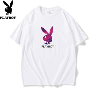 Playboy Mens T-shirt Short Sleeve Sports Fashion Loose All-match Handsome