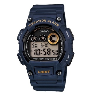 Casio นาฬิกาข้อมือผู้ชาย สายเรซิ่น รุ่น W-735H-2AVDF - Blue