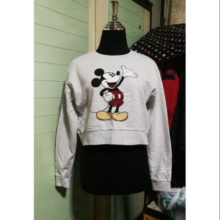 Used H&amp;M disney mickeymouse oversizecropped