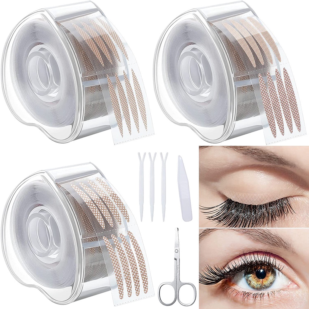 600pcs/pack สติกเกอร ์ ตาสองชั ้ น Big Eye ที ่ มองไม ่ เห ็ น Double Shadow เทปสติกเกอร ์