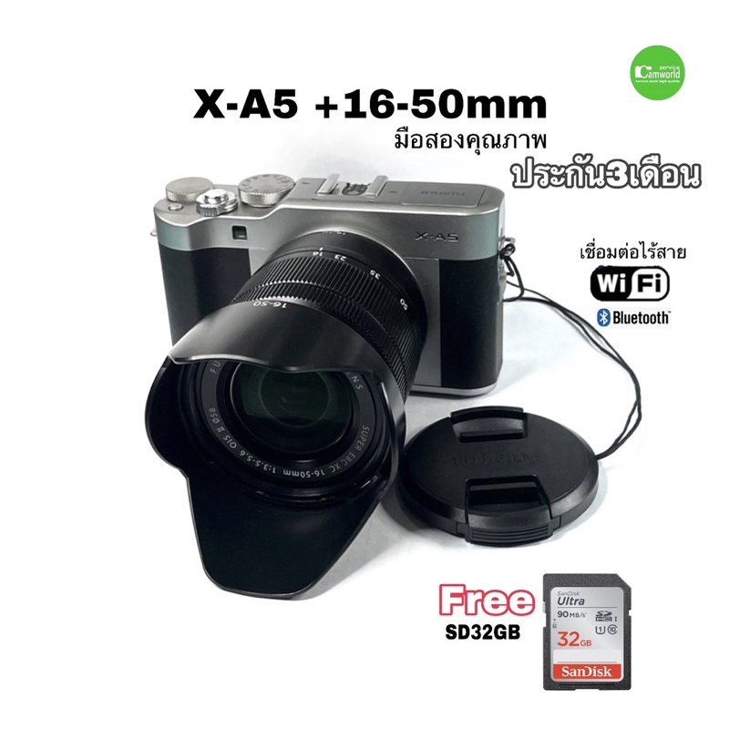 FUJIFILM X-A5 16-50mm 24MP 4K movie ไลฟ์สด ยูทูป เหมาะมาก ถ่ายสวย Wifi,จอทัช เซลฟี่ used มือสอง คัดค
